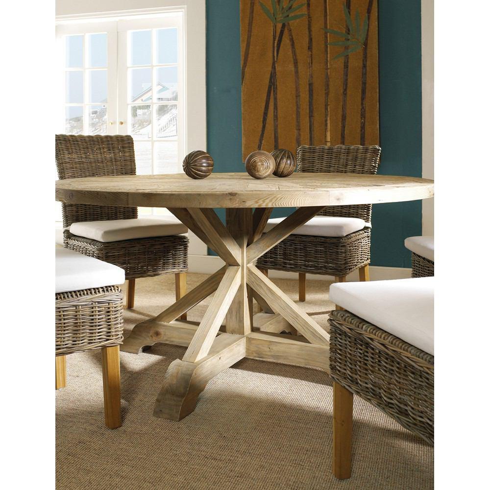 Padma's Plantation Salvaged Wood 60" Round Dining Table