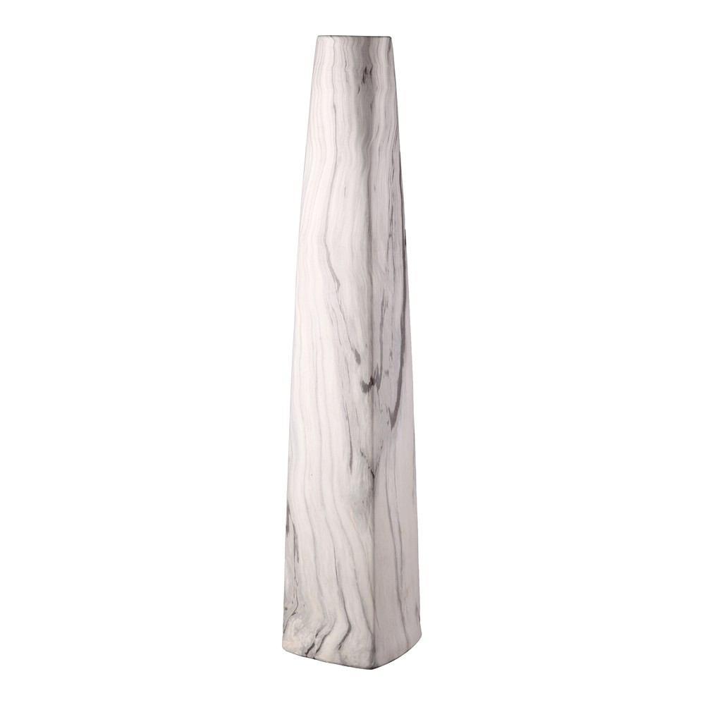 Moe's Home Collection Carrara Vase Round - Light Grey