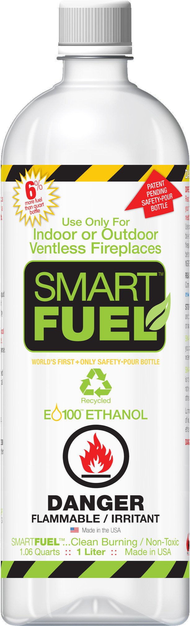 Liquid Bio-Ethanol Fuel for Fireplaces (12 and 6 Packs)