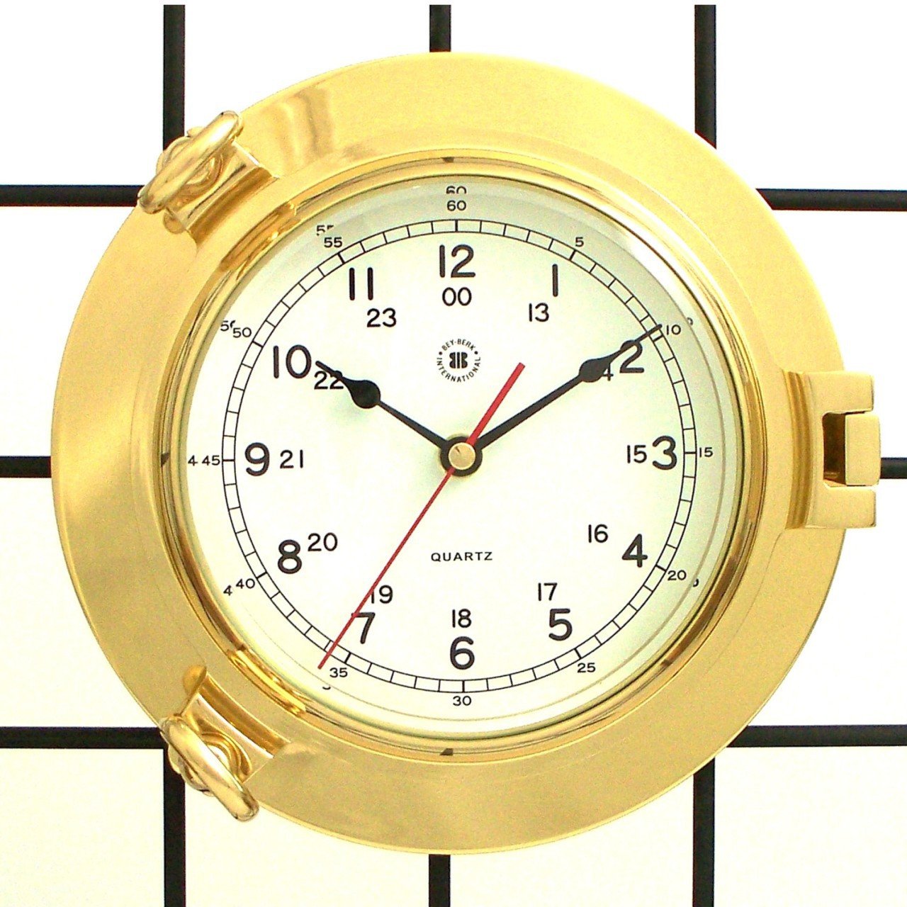 Bey-Berk Brass Porthole Clock