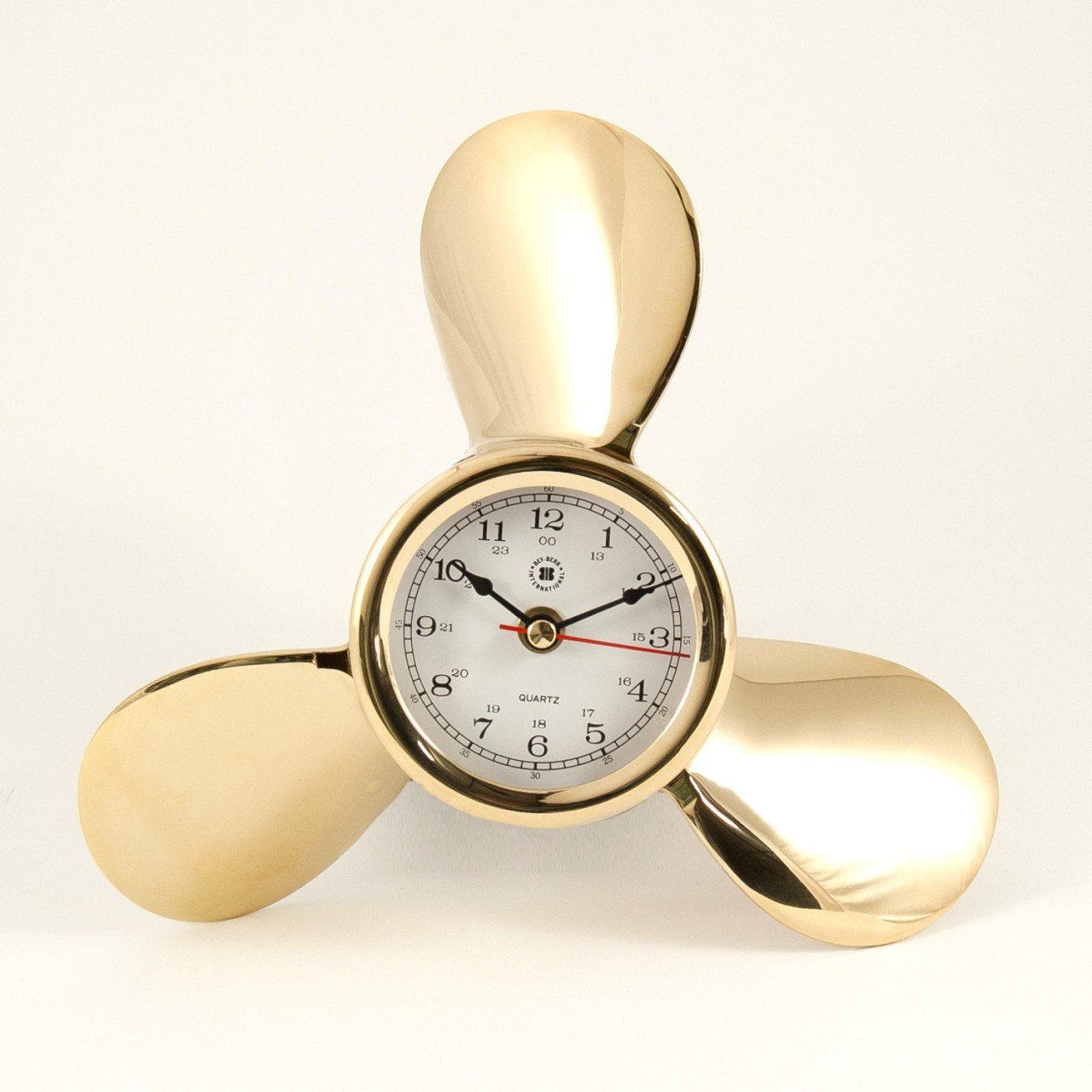 Bey-Berk Brass Propeller Clock