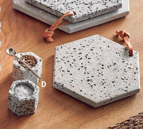 Roost Terrazzo Salt & Pepper Cellars - 2Pcs/Set Of 6