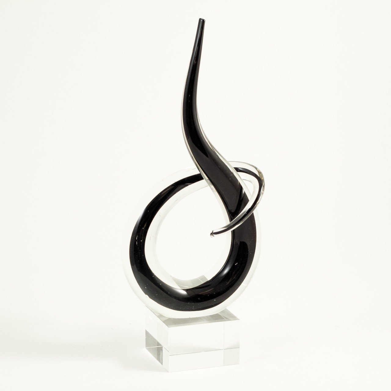 Bey-Berk 14" Black Spiral Crystal Award