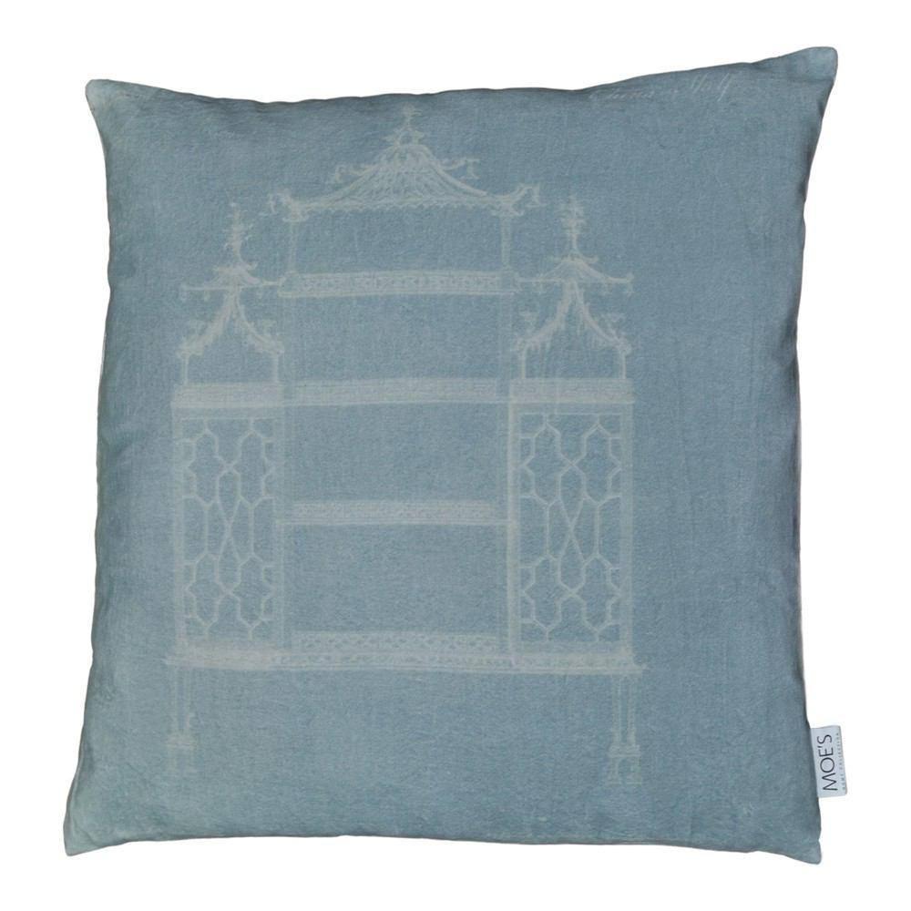 Moe's Home Collection Temple Velvet Feather Cushion - 25 x 25