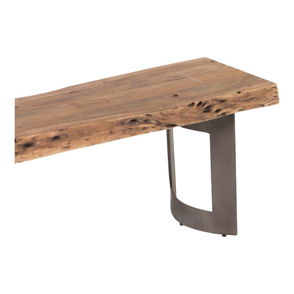 Moe's Home Collection Bent Bench Large Smoked