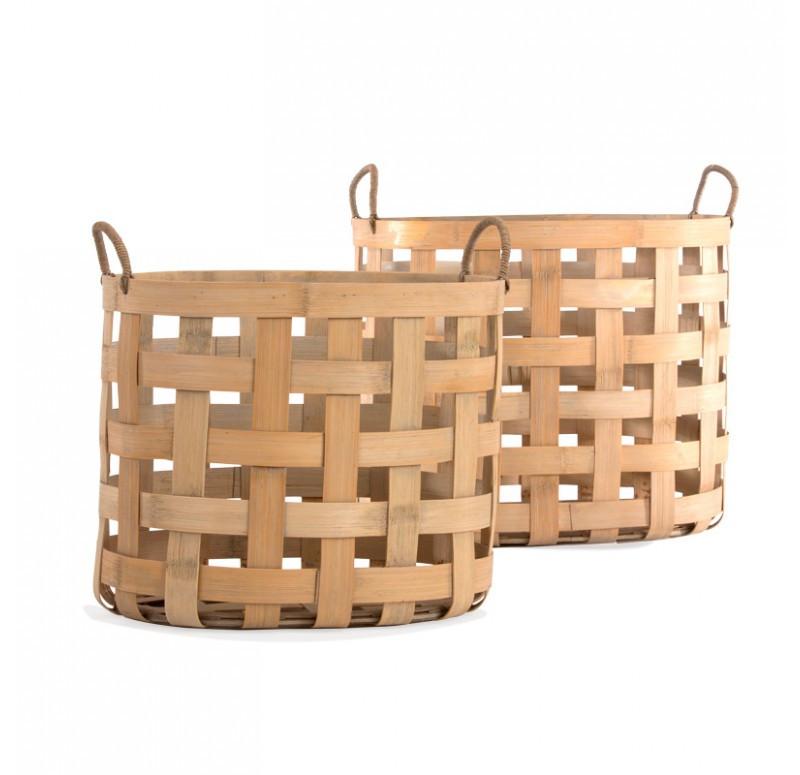 Gold Leaf Design Group Haida Oval Basket - Set Of 2