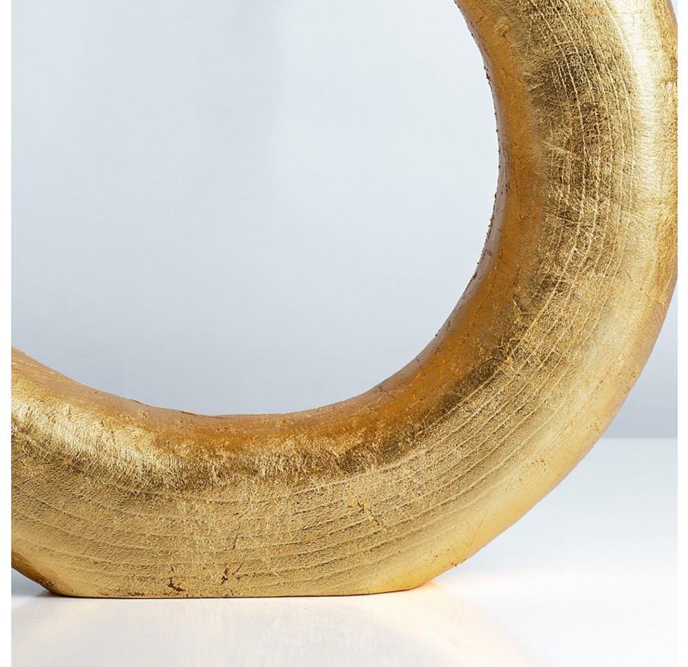 Gold Leaf Design Group Wood Ring Sculpture