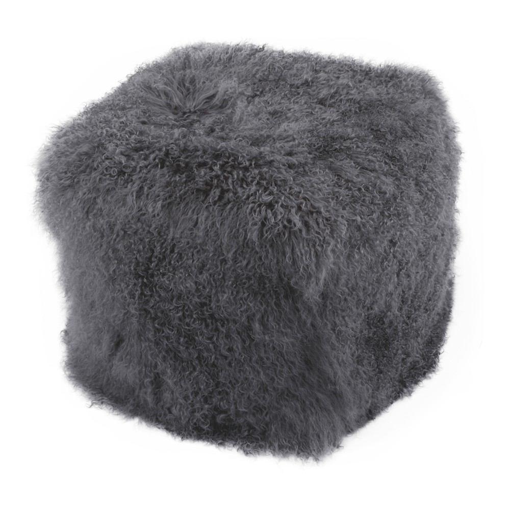 Moe's Home Collection Lamb Fur Pouf