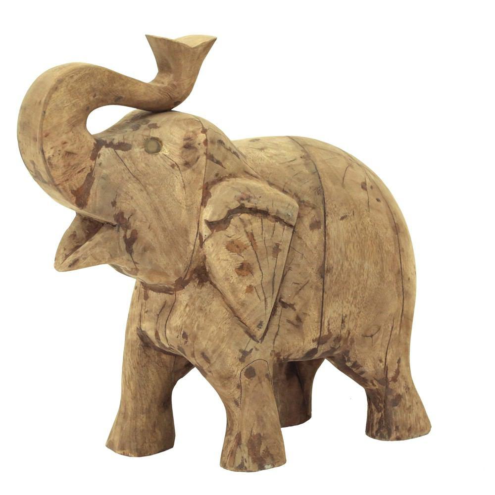 Moe's Home Collection Wooden Elephant