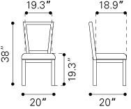 Zuo Market Dining Chair - Set Of 2