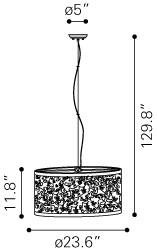 Zuo Nebula Ceiling Lamp