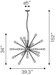Zuo Physics Ceiling Lamp