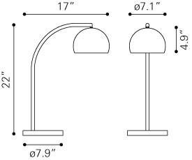Zuo Solaris Table Lamp
