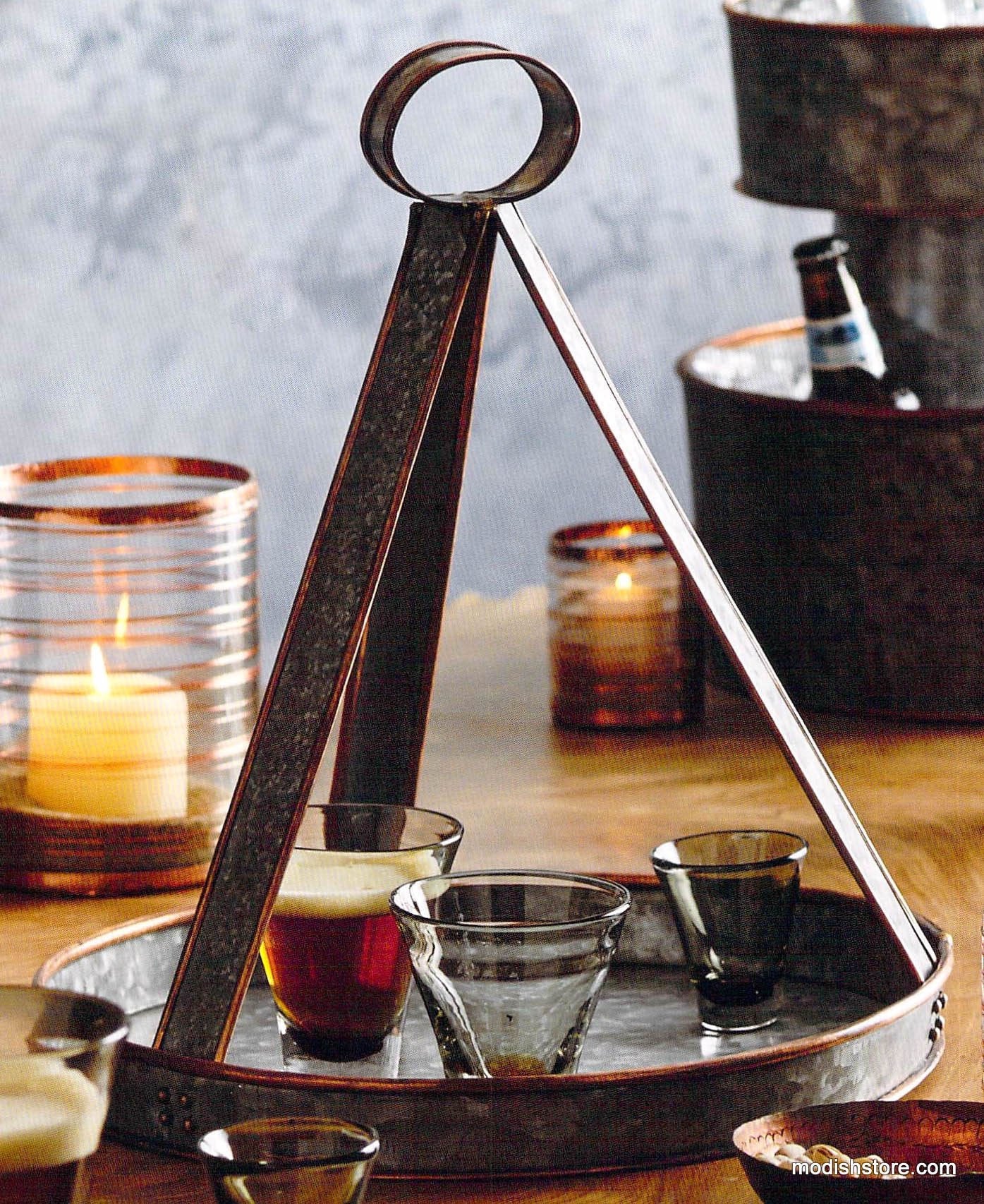 Roost Galisteo Copper Edge Tray with Handle