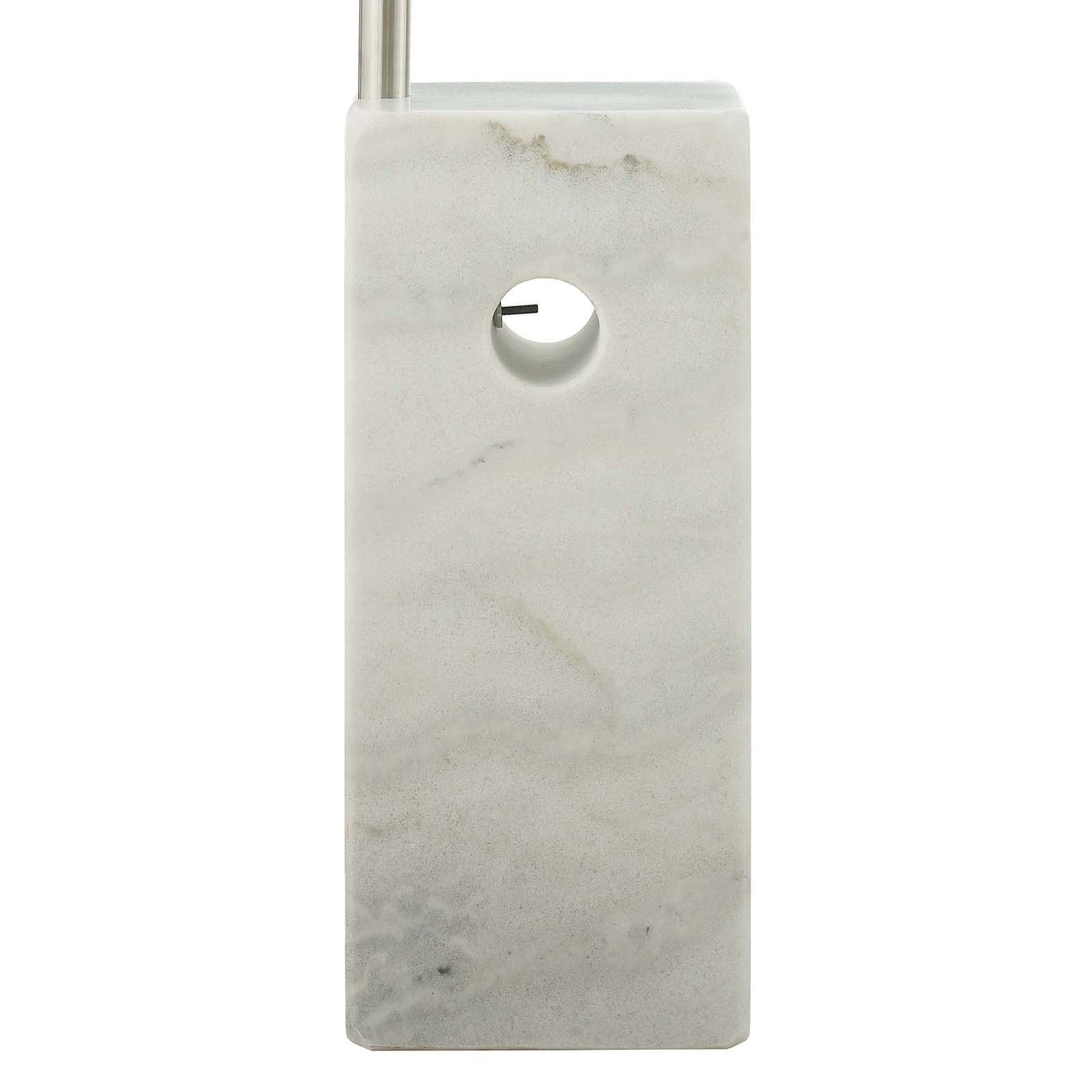 Modway Sunflower Cube Marble Base Floor Lamp White