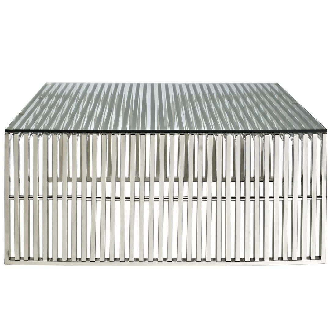 Modway Gridiron Coffee Table in Silver | Coffee Tables |