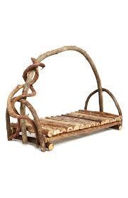 Reclaimed Driftwood Twig Serving Tray With Crazy Vine Handle by Kalalou