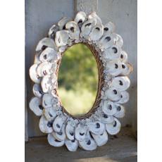 Kalalou Oval Oyster Shell Mirror