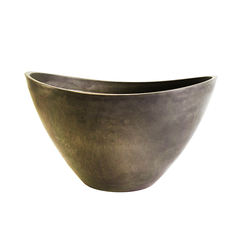 Gold Leaf Design Group Half Moon Planter