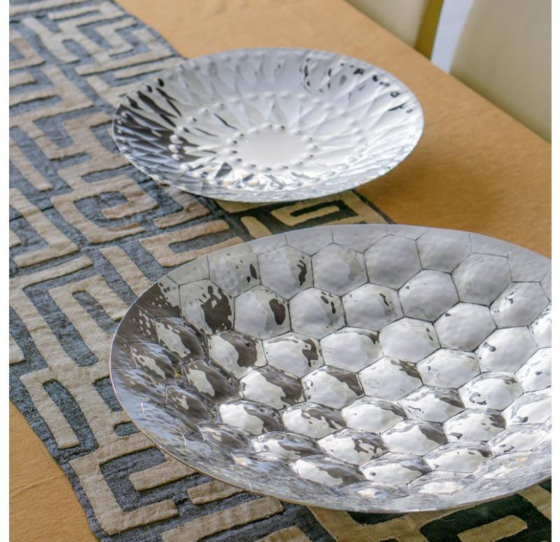 Gold Leaf Design Group Stitch Platter