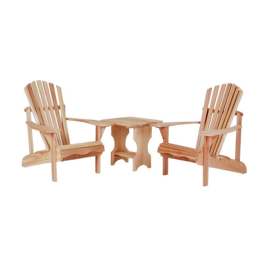 All Things Cedar 3pc.Side Table Adirondack Set