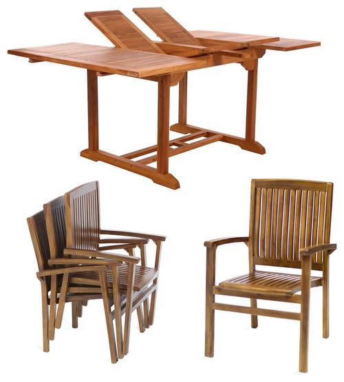 All Things Cedar 5pc. Butterfly Stacking Chair Set