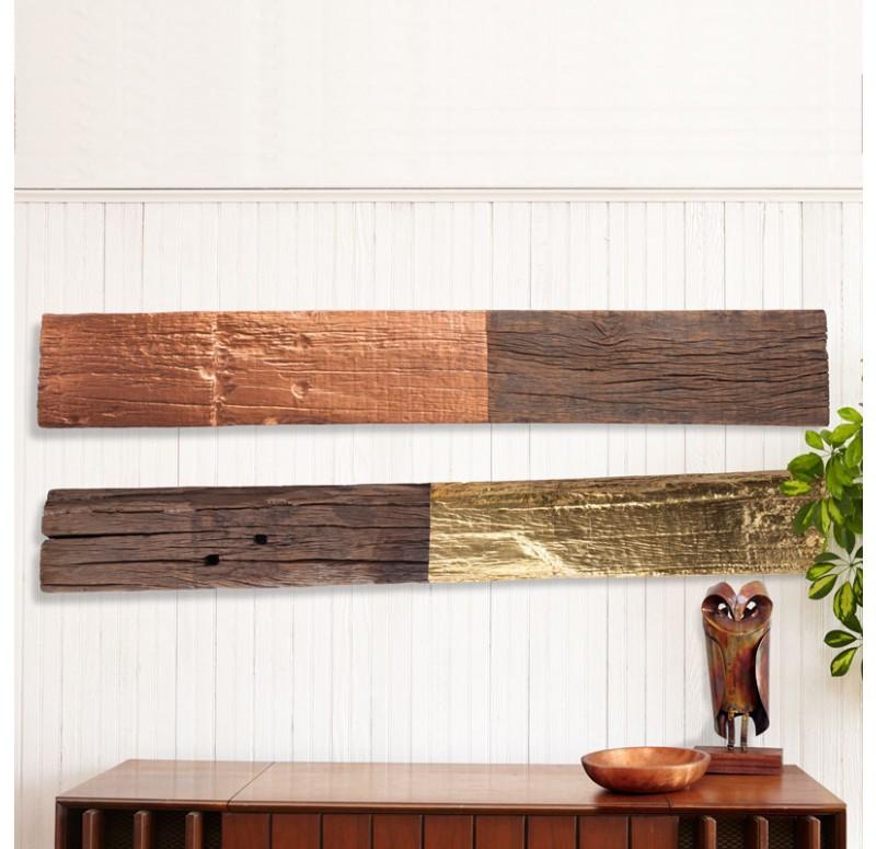 Gold Leaf Design Group Cladded Wall Sculpture
