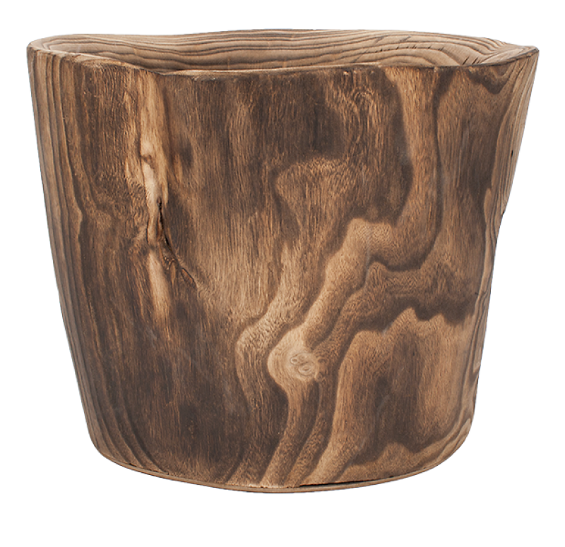 Gold Leaf Design Group Burned Wood Vases