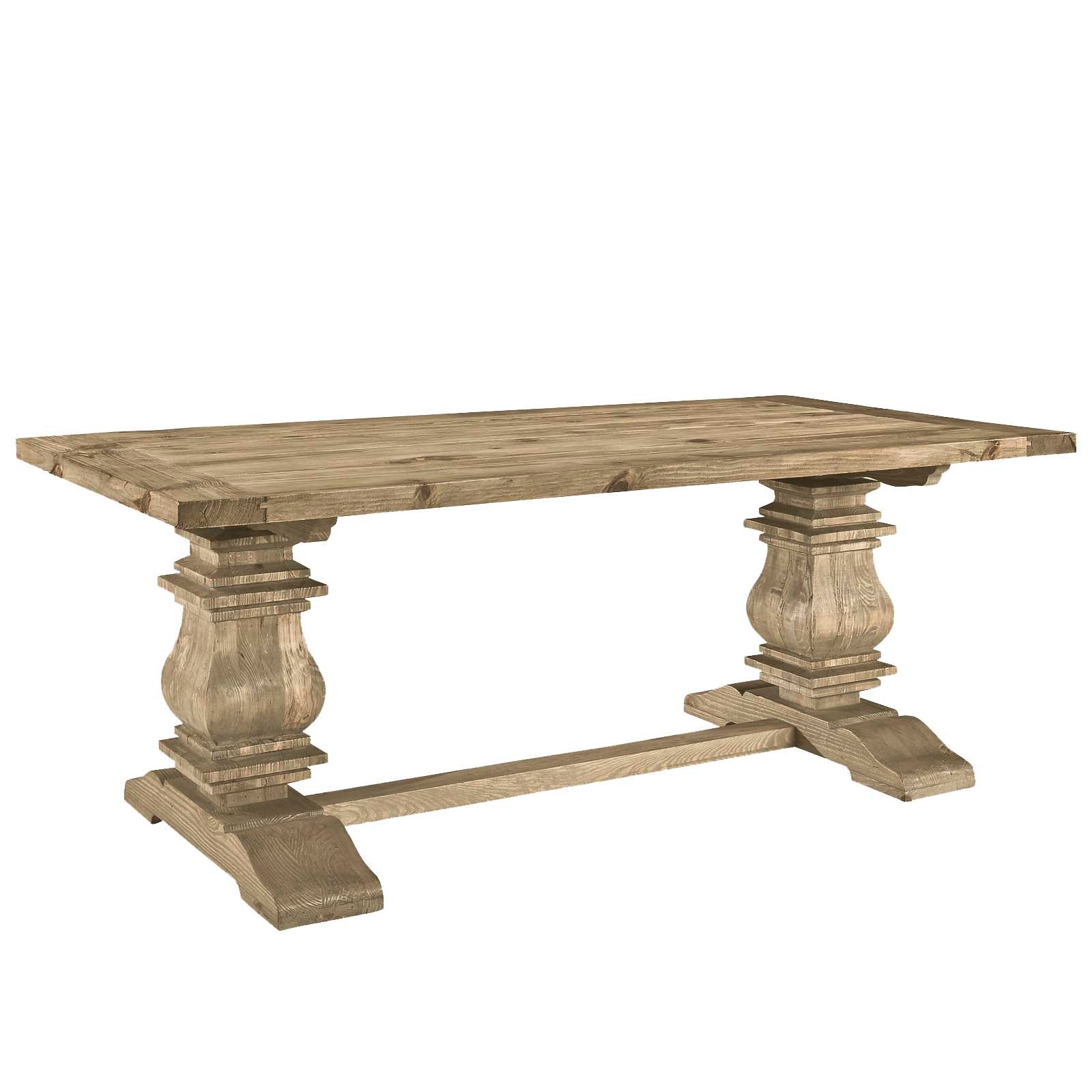 Column Rectangle Wood Dining Table By Modway - EEI-1199 | Dining Tables - 2