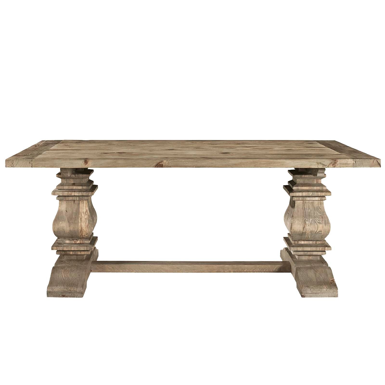 Column Rectangle Wood Dining Table By Modway - EEI-1199 | Dining Tables - 3