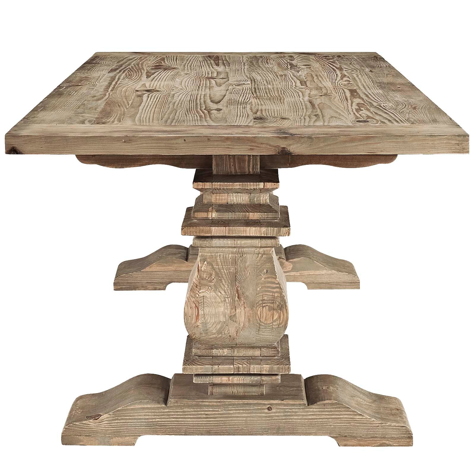 Column Rectangle Wood Dining Table By Modway - EEI-1199 | Dining Tables - 4