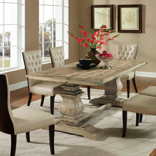 Column Rectangle Wood Dining Table By Modway - EEI-1199 | Dining Tables