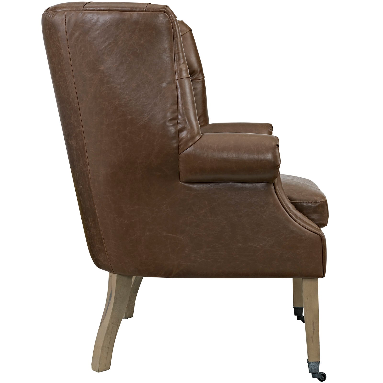 Chart Upholstered Vinyl Lounge Chair By Modway - EEI-2147 | Lounge Chairs - 3