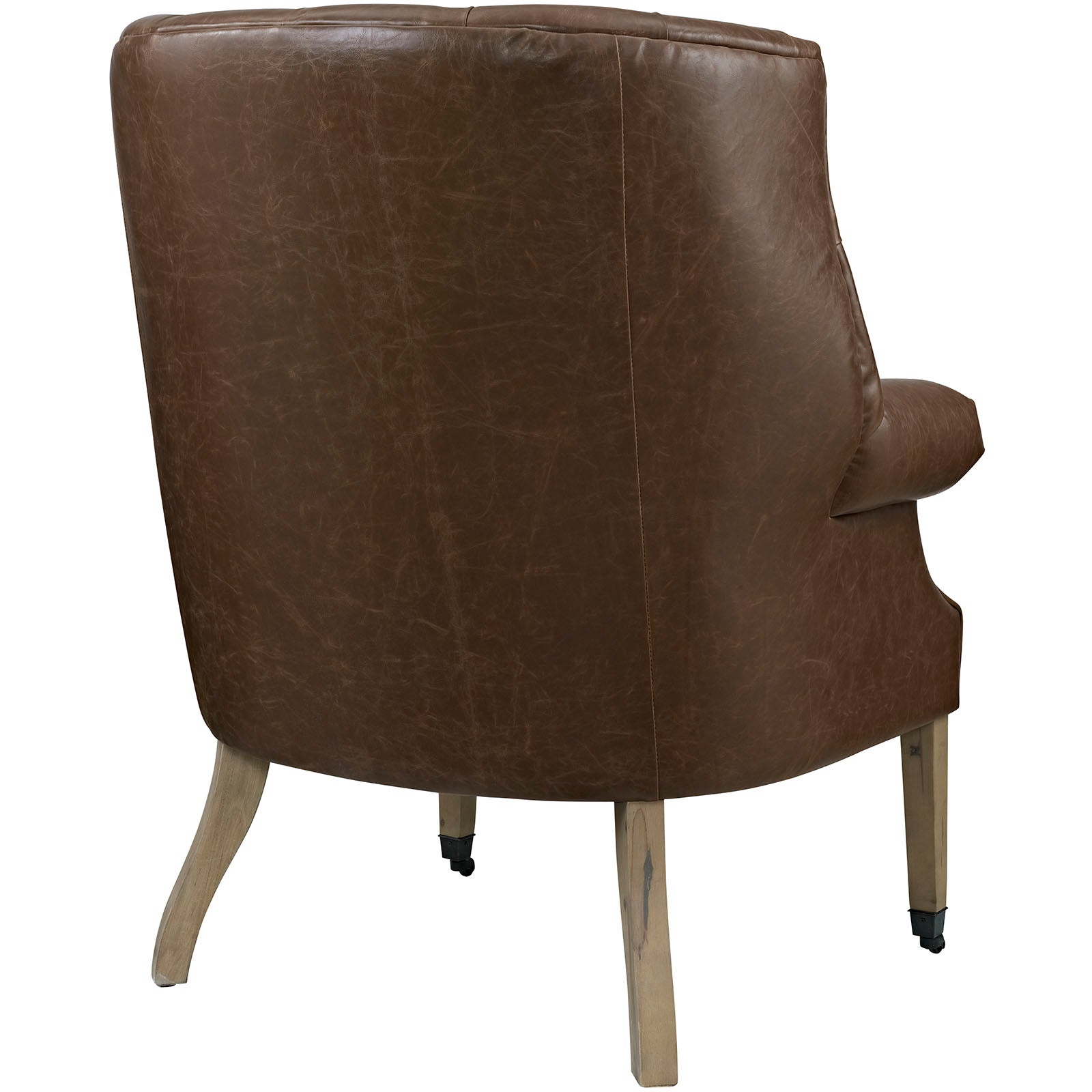 Chart Upholstered Vinyl Lounge Chair By Modway - EEI-2147 | Lounge Chairs - 4