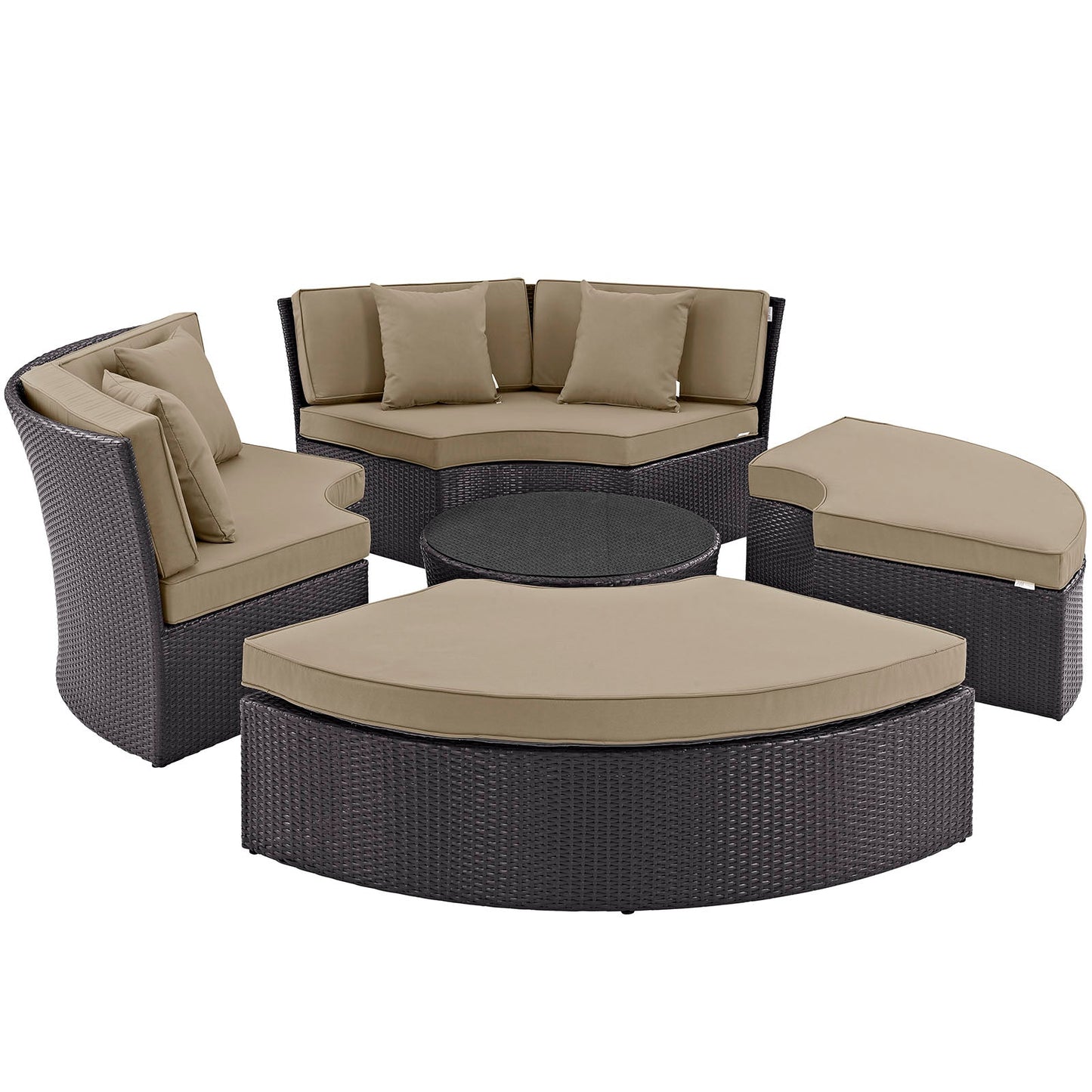 Convene Circular Outdoor Patio Daybed Set By Modway - EEI-2171