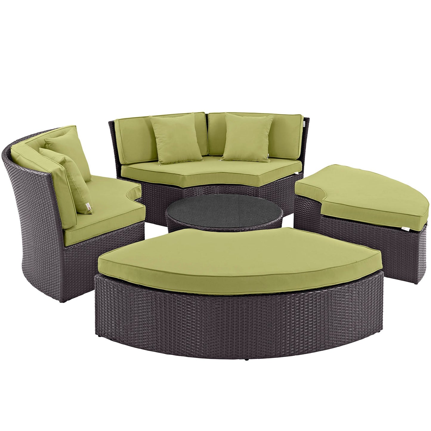 Convene Circular Outdoor Patio Daybed Set By Modway - EEI-2171 | Outdoor Patio Daybed - 4