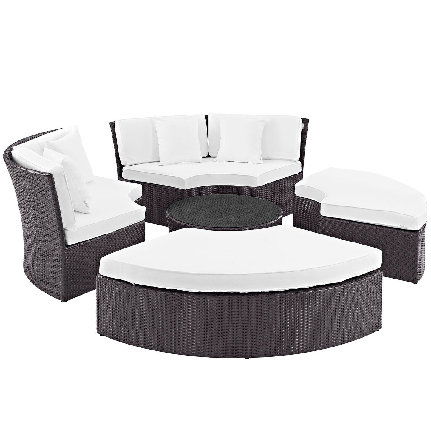 Convene Circular Outdoor Patio Daybed Set By Modway - EEI-2171