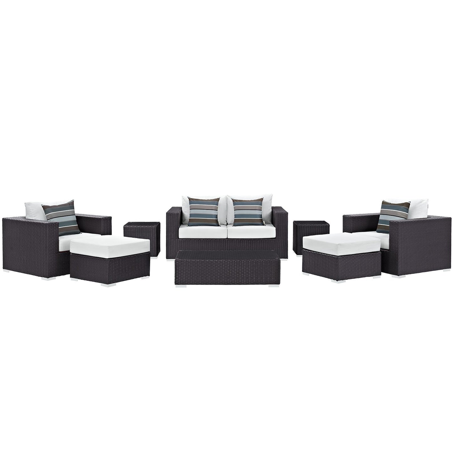 Convene 8 Piece Outdoor Patio Sofa Set By Modway - EEI-2352 | Outdoor Sofas, Loveseats & Sectionals - 37