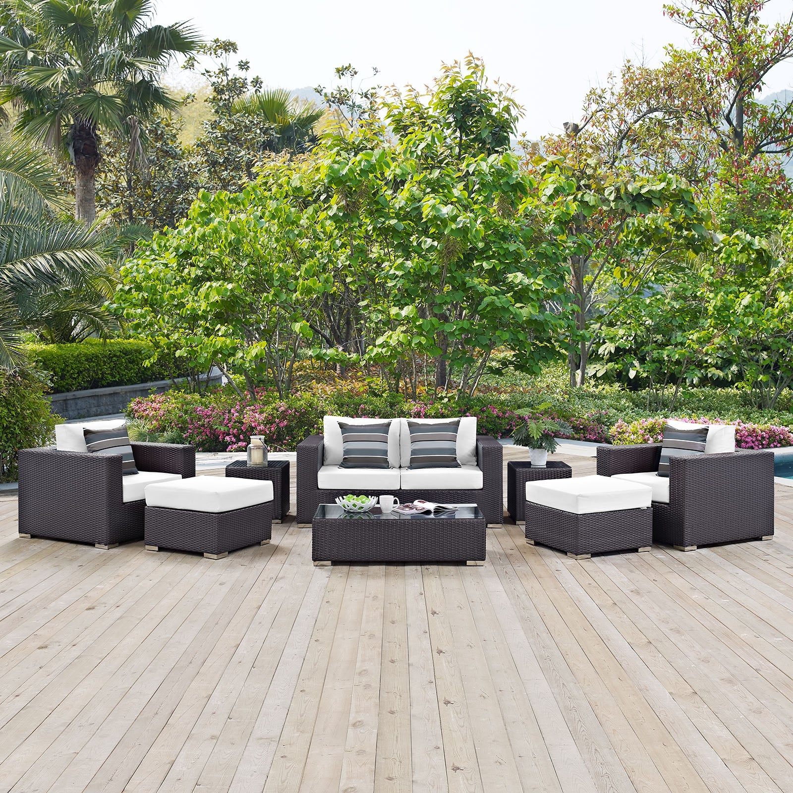 Convene 8 Piece Outdoor Patio Sofa Set By Modway - EEI-2352 | Outdoor Sofas, Loveseats & Sectionals - 36