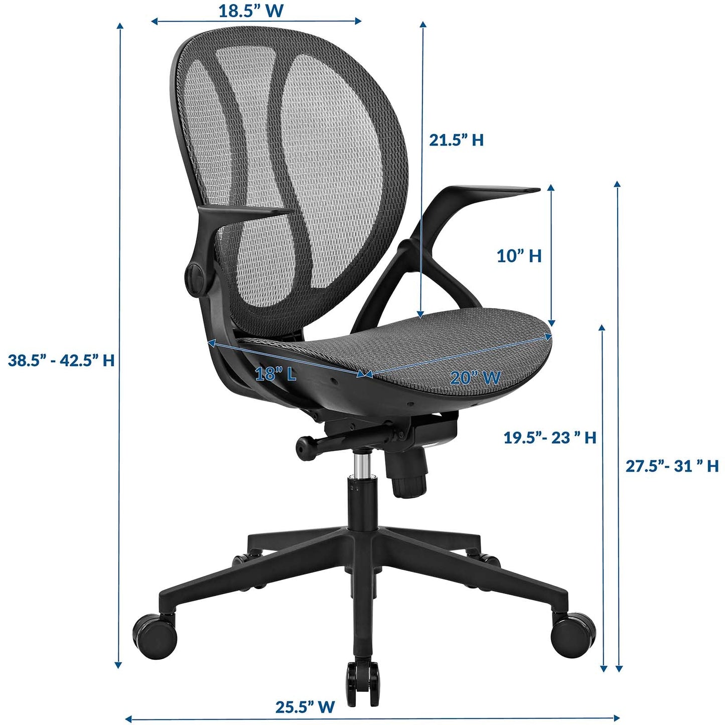 Conduct Mesh Office Chair By Modway - EEI-2772 | Office Chairs - 3