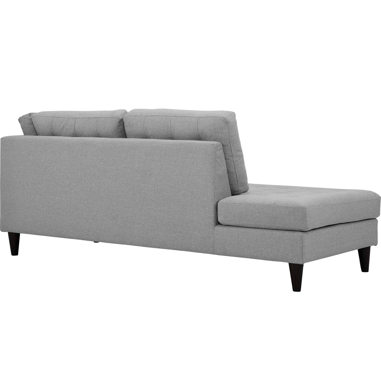 Empress 2 Piece Upholstered Fabric Left Facing Bumper Sectional By Modway - EEI-2798 | Outdoor Sofas, Loveseats & Sectionals - 32