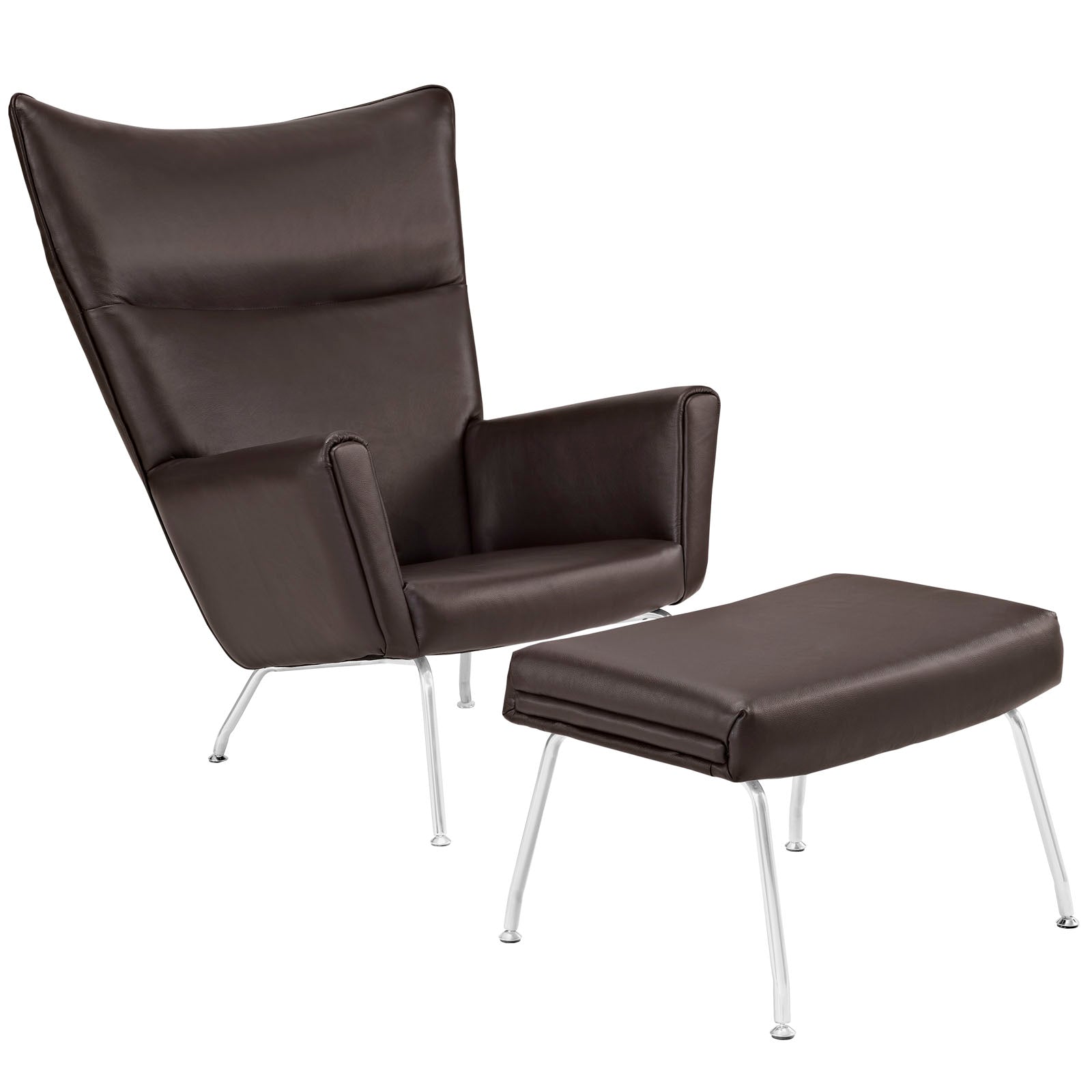 Class Leather Lounge Chair By Modway - EEI-287 | Lounge Chairs - 2