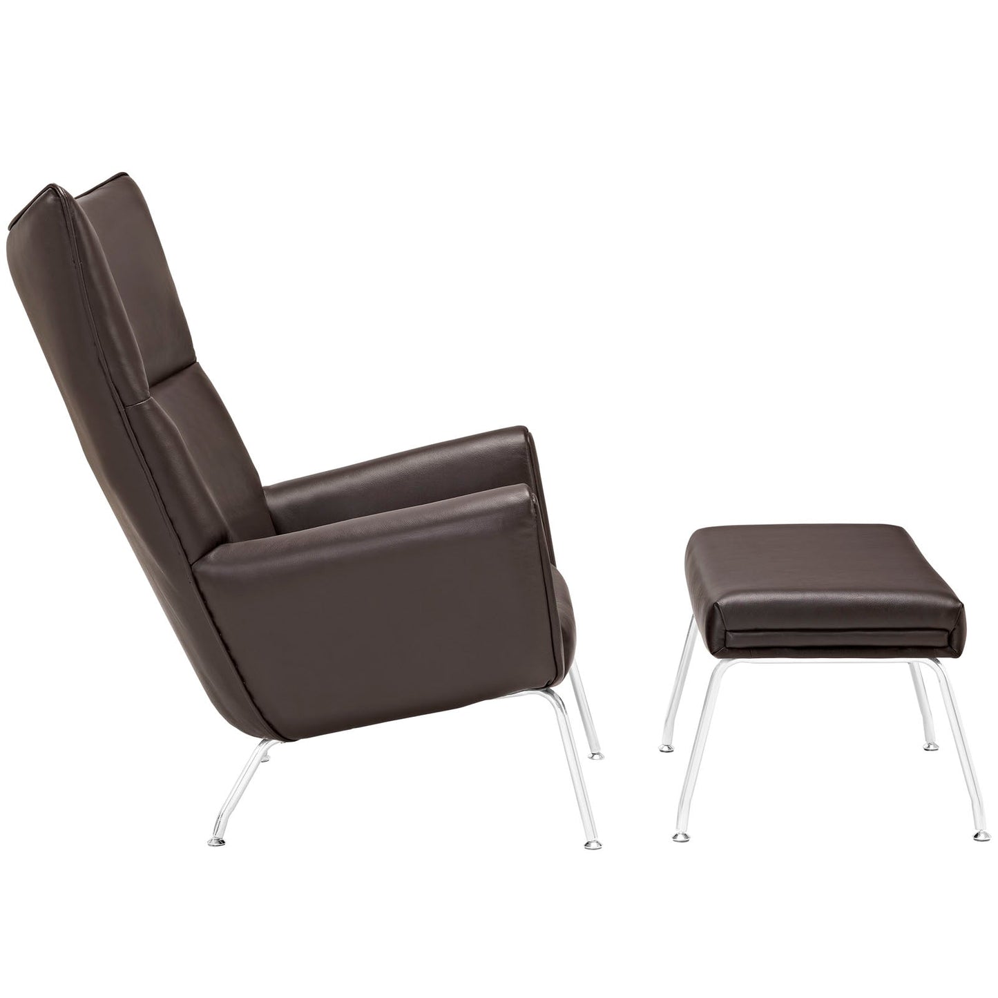 Class Leather Lounge Chair By Modway - EEI-287 | Lounge Chairs - 3