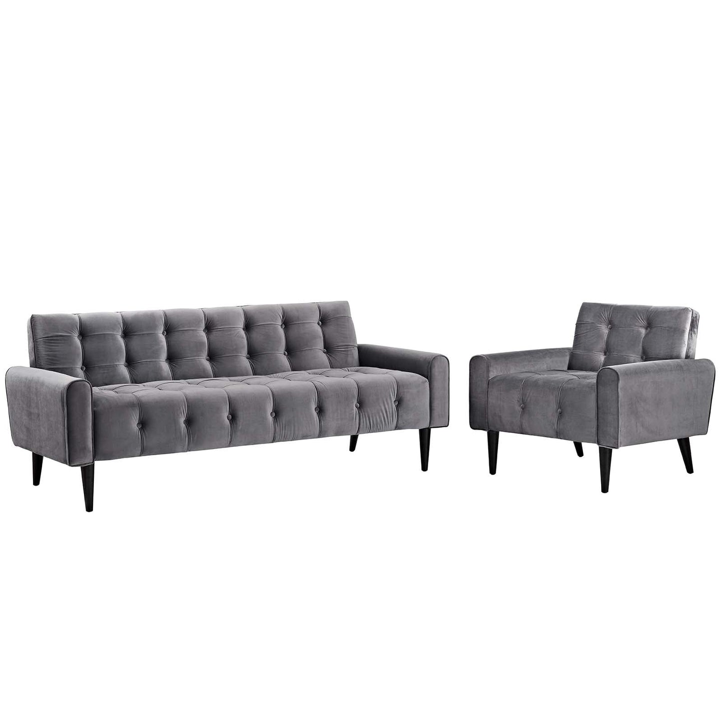 Delve Living Room Set Performance Velvet Set Of 2 By Modway - EEI-2969 | Sofas - 2