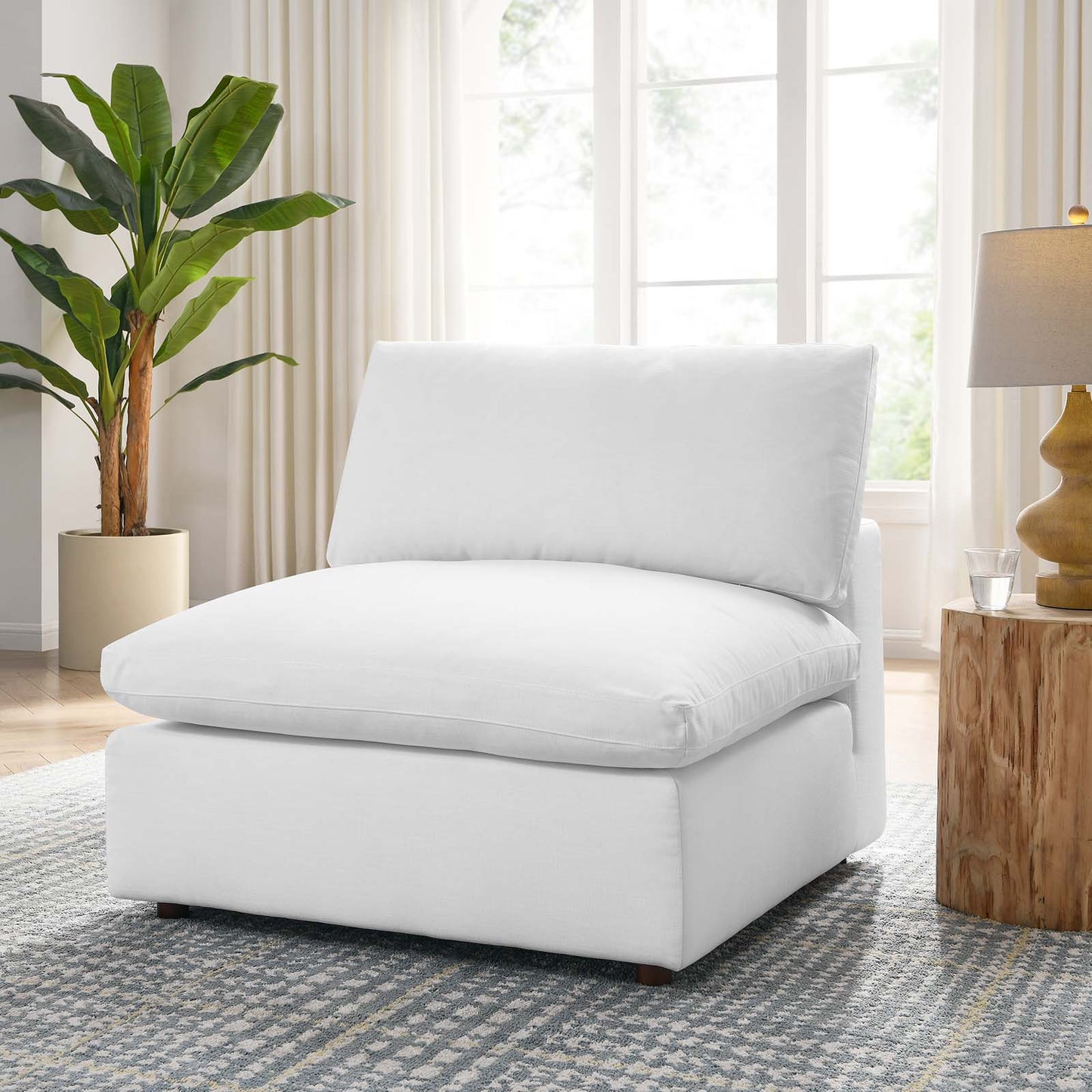 Commix Down Filled Overstuffed Armless Chair By Modway - EEI-3270 | Sofas