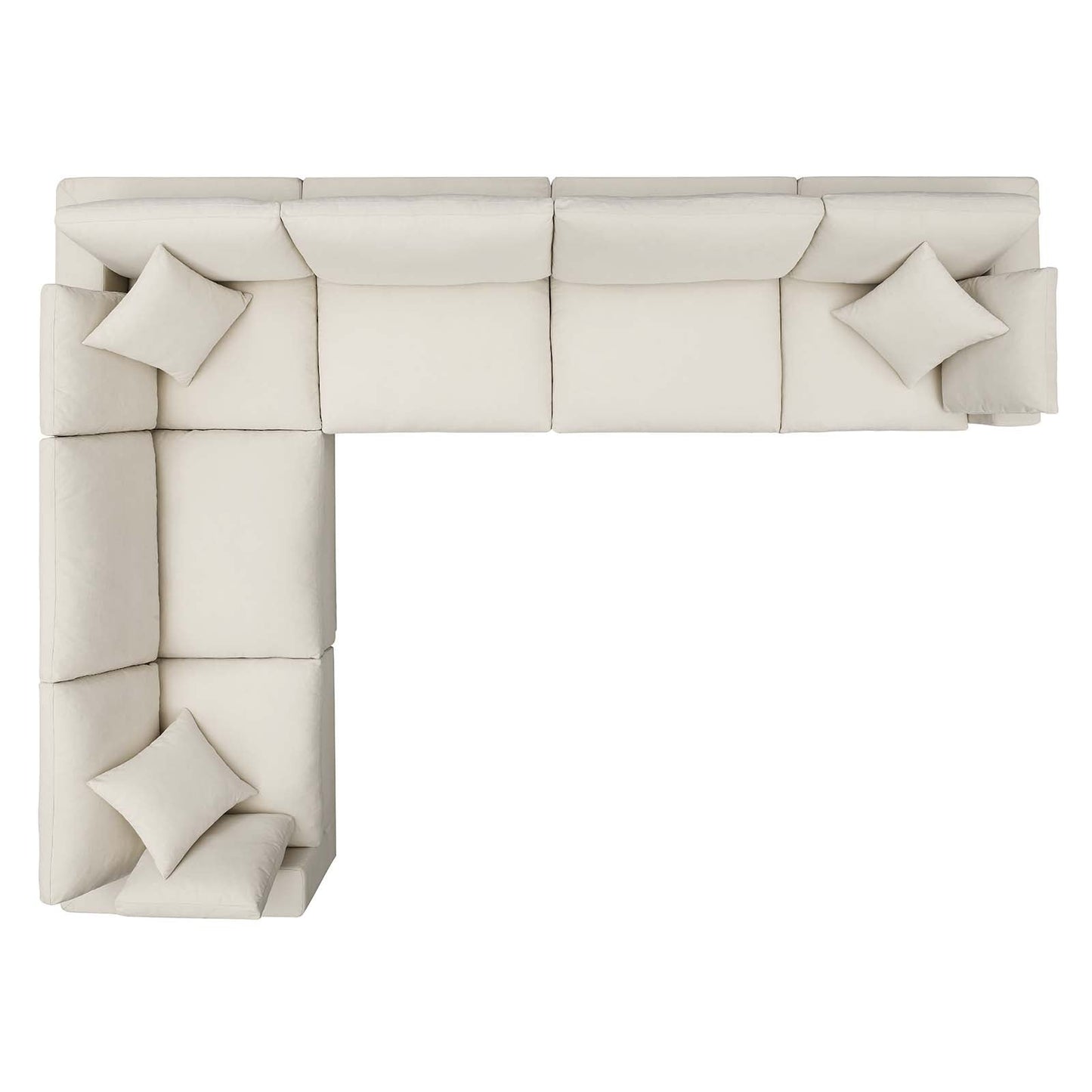 Commix Down Filled Overstuffed 6 Piece Sectional Sofa Set By Modway - EEI-3361 | Sectional - 8