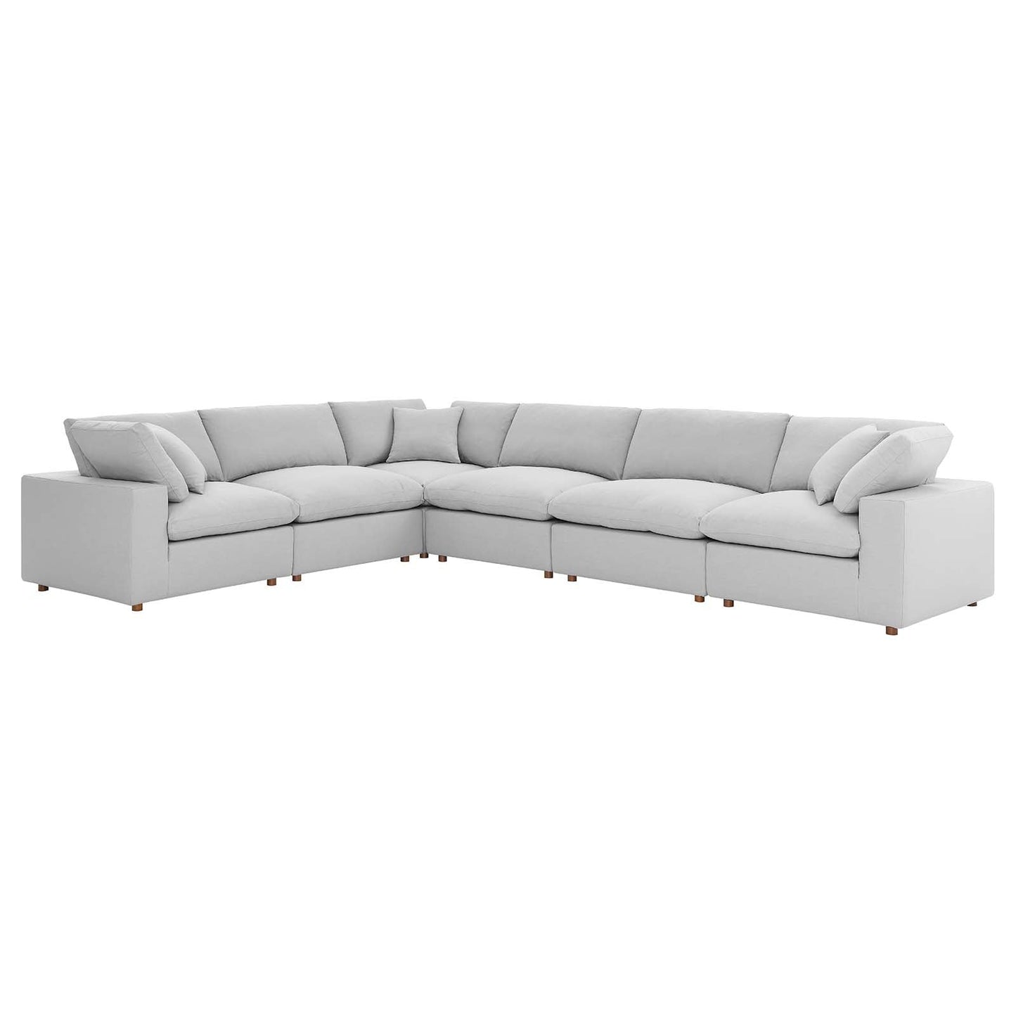 Commix Down Filled Overstuffed 6 Piece Sectional Sofa Set By Modway - EEI-3361 | Sectional - 11