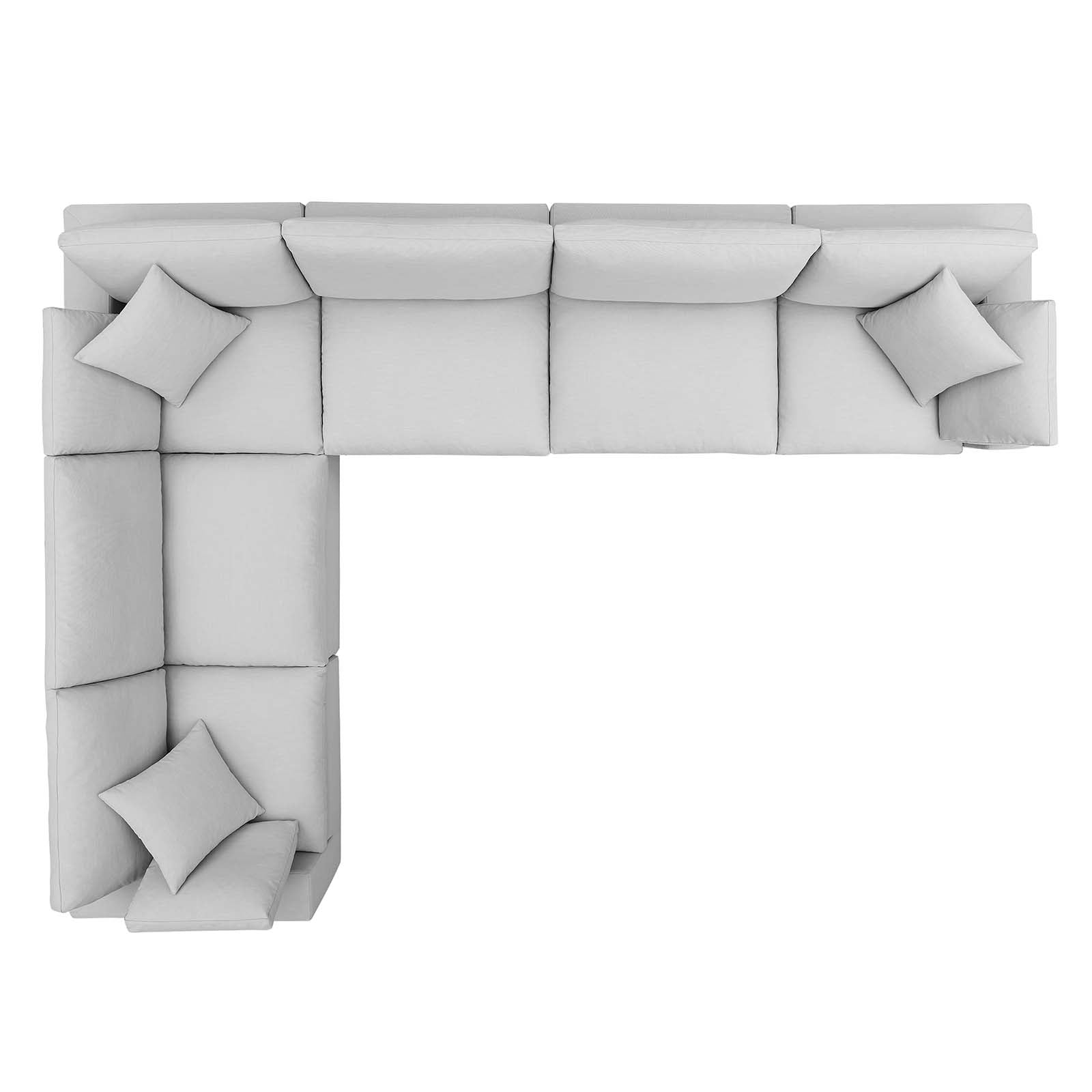 Commix Down Filled Overstuffed 6 Piece Sectional Sofa Set By Modway - EEI-3361 | Sectional - 12