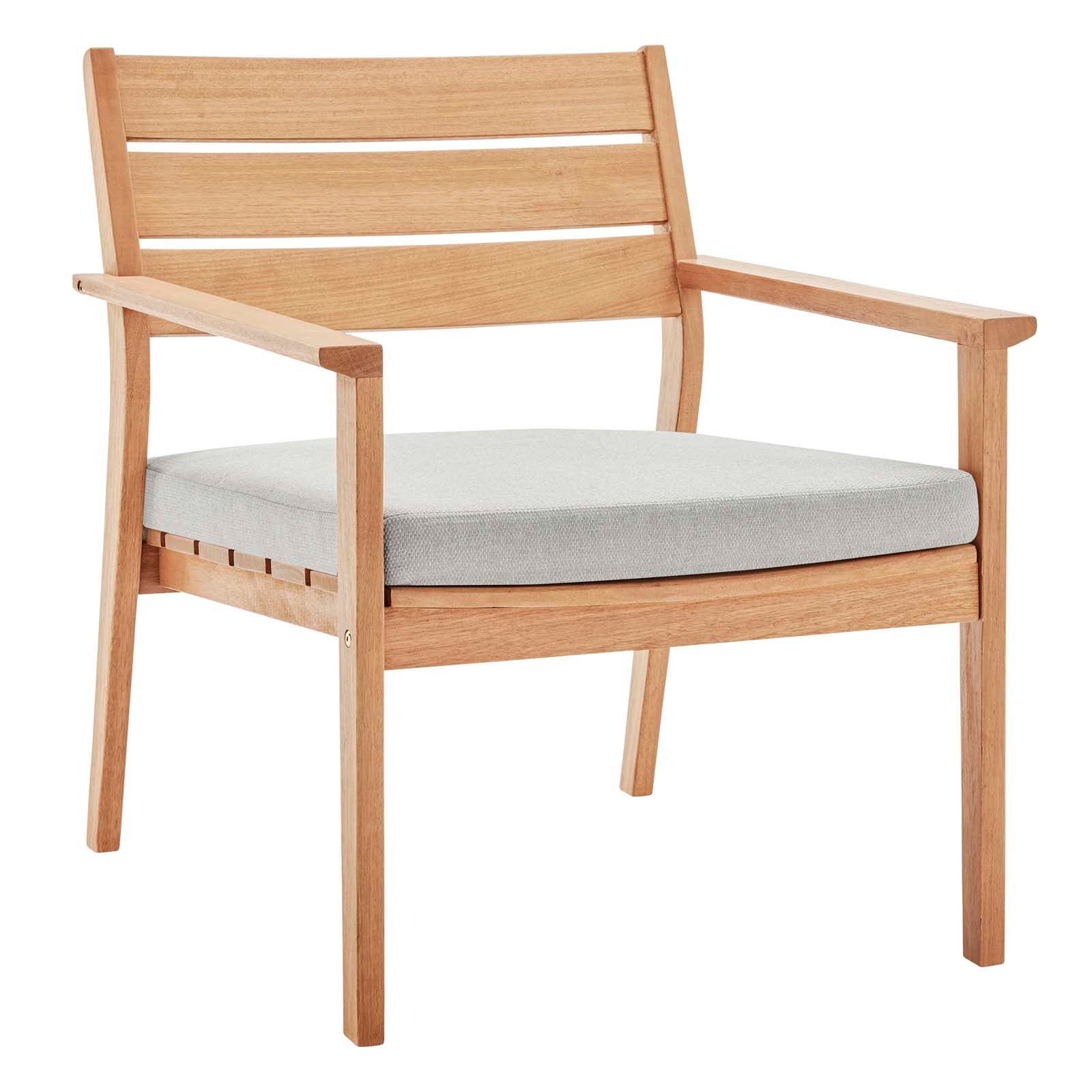 Breton Outdoor Patio Ash Wood Armchair Set of 2 By Modway - EEI-4009 | Outdoor Chairs - 3