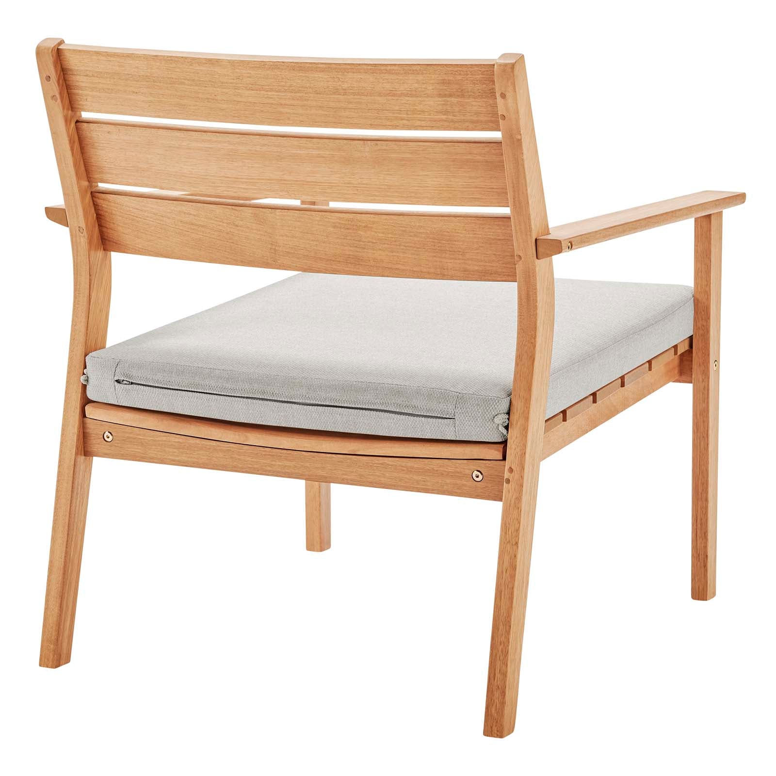 Breton Outdoor Patio Ash Wood Armchair Set of 2 By Modway - EEI-4009 | Outdoor Chairs - 5